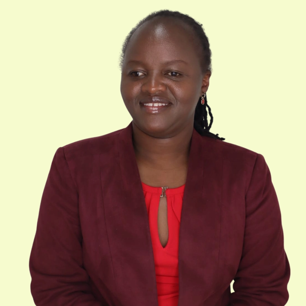 Gladys Njeri smiles in a portrait sized image