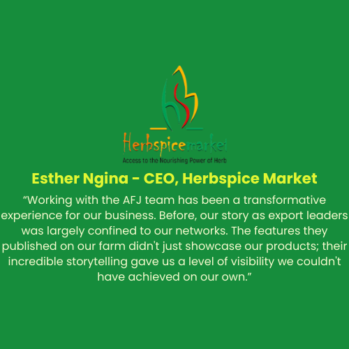 Testimonial from Esther Ngina, CEO of Herbspice Market
