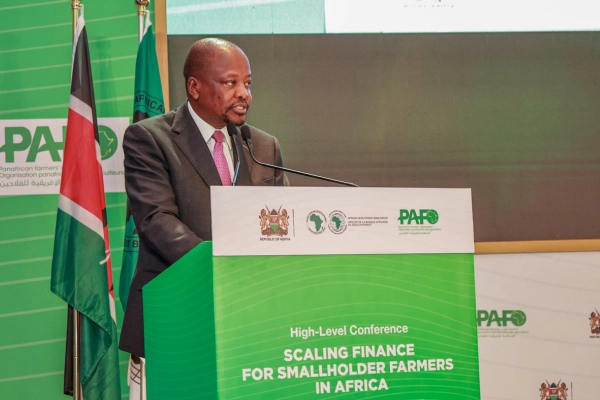 Mutahi Kagwe, the current Kenyan cabinet secretary for Agriculture at a previous conference